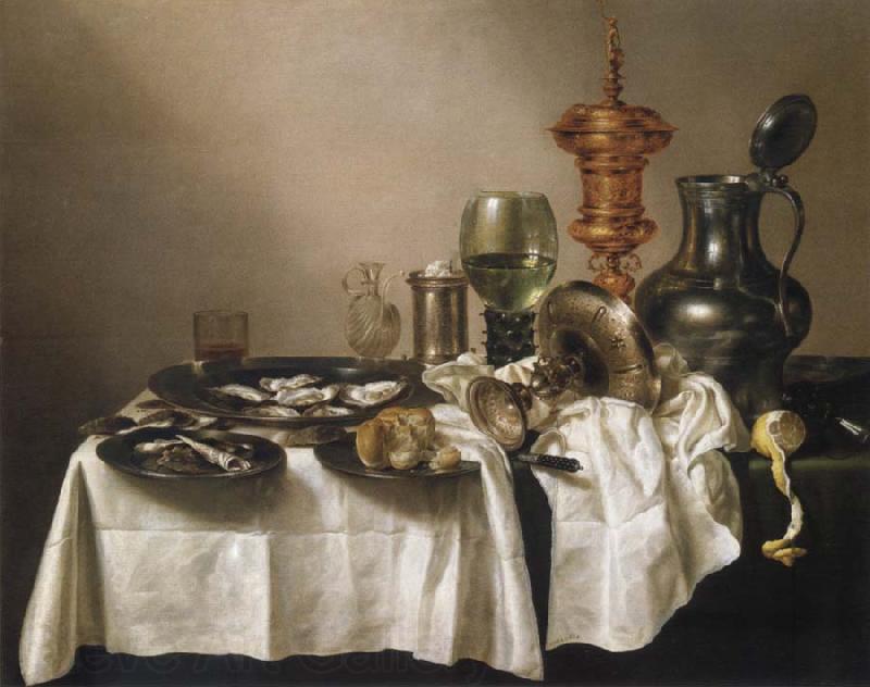 Willem Claesz Heda Style life with gilded cup Norge oil painting art